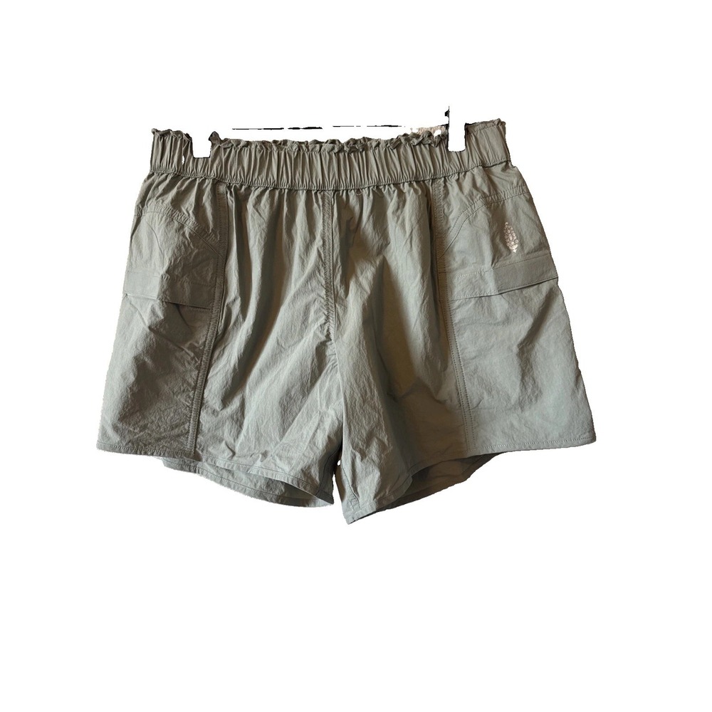 Free People Movement Green Elastic Pull On Waist Women's Shorts Size Small